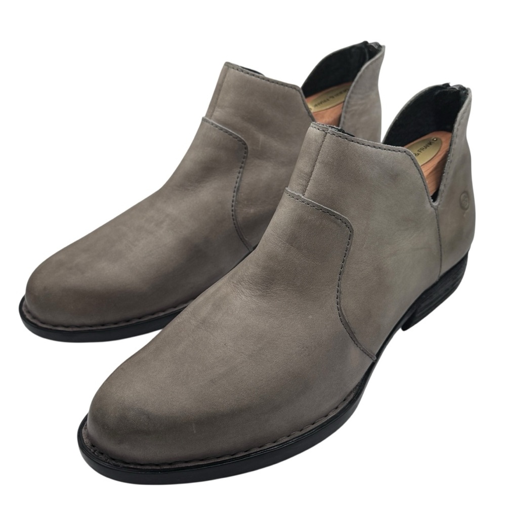 Born Hand Crafted Footwear Women's Gray Ankle Booties - Size 8
